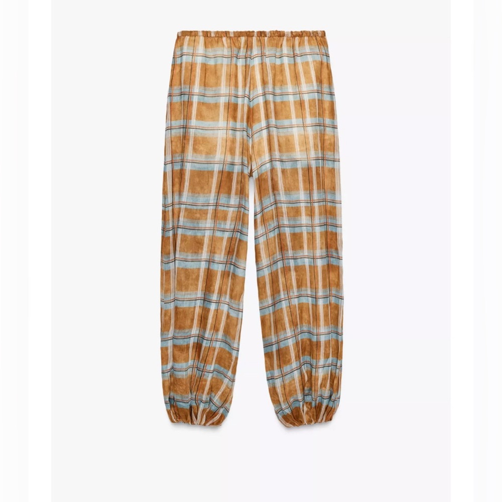 Check balloon pants - Picture 4 of 7